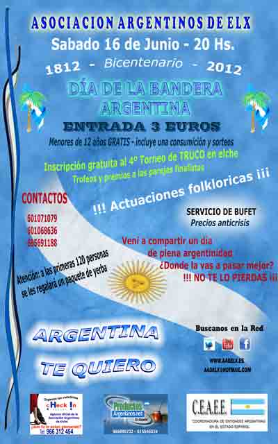 Lee más sobre el artículo Bicentenario de la creación de nuestra Bandera Argentina 1812 – 2012