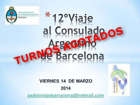 Lee más sobre el artículo 12º Viaje al Consulado Argentino de Barcelona