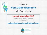 Viaje al Consulado en noviembre con la Asociación Argentinos de Elche