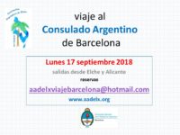 Viaje al Consulado con la Asociación Argentinos de Elche  –  septiembre 2018