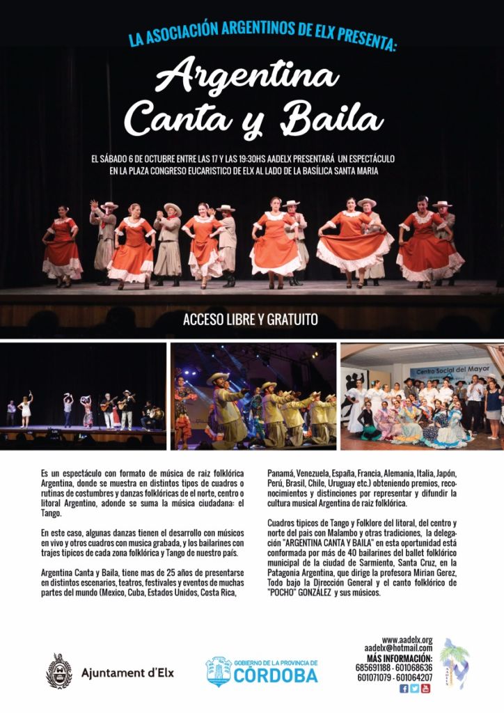 Lee más sobre el artículo ARGENTINA CANTA Y BAILA EN ELCHE
